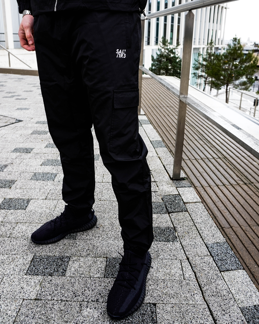 Black Cargo Joggers