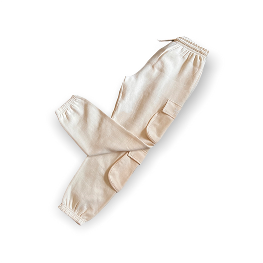Woman's Beige Cargo Joggers