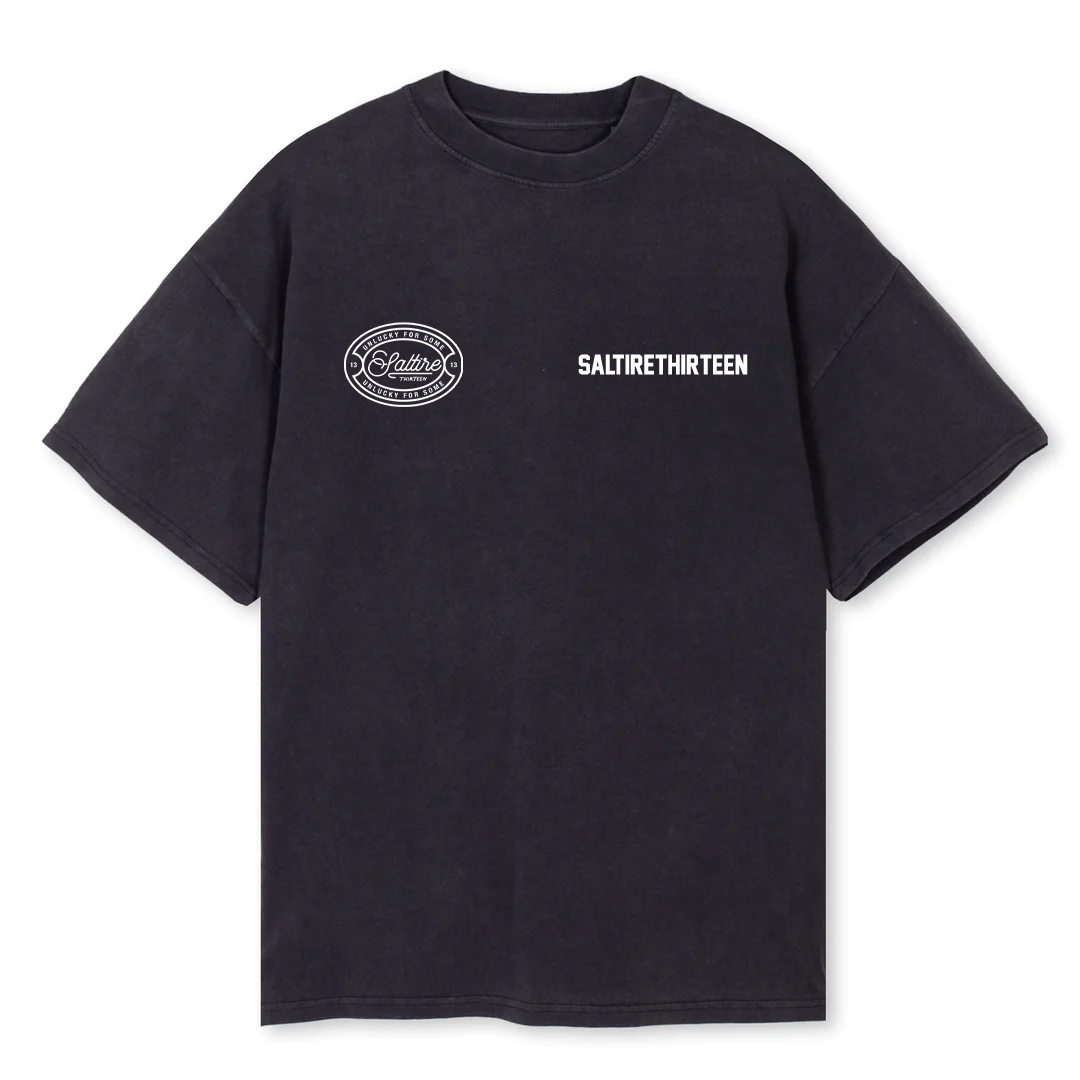 Vintage Black Double Logo T-Shirt