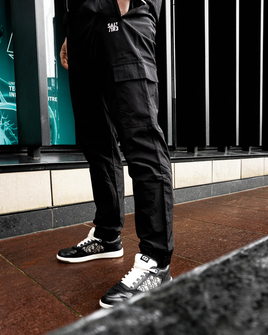 Black Cargo Joggers