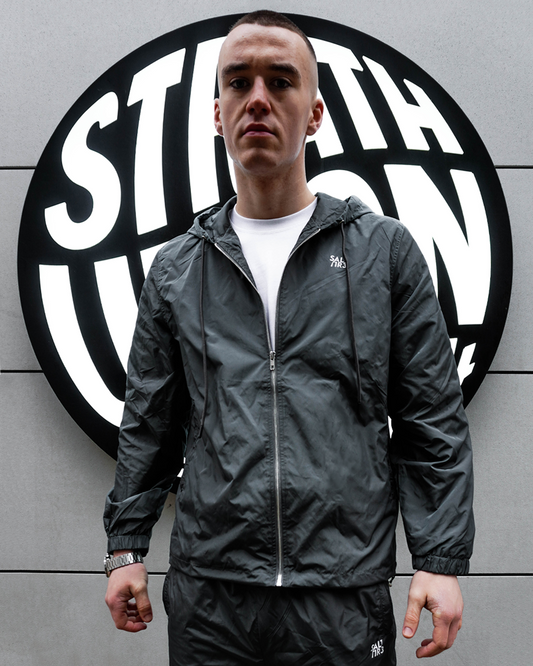 Grey Windbreaker