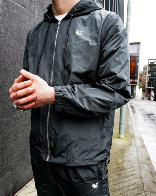 Grey Windbreaker